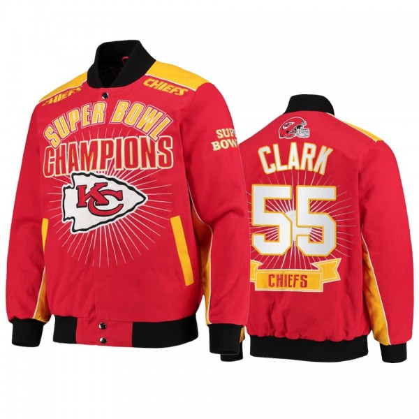 Kansas City Chiefs Frank Clark Red Super Bowl Cham...