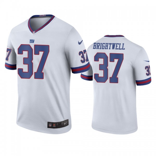 New York Giants Gary Brightwell White Color Rush L...