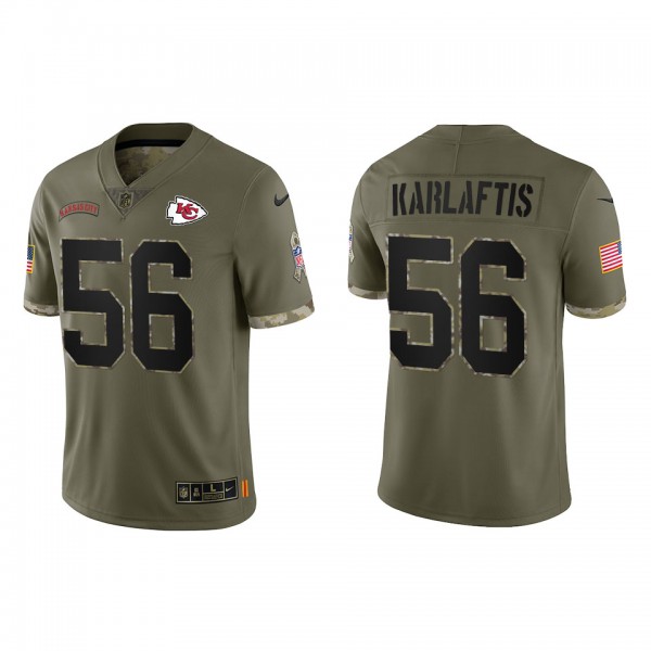 George Karlaftis Kansas City Chiefs Olive 2022 Sal...