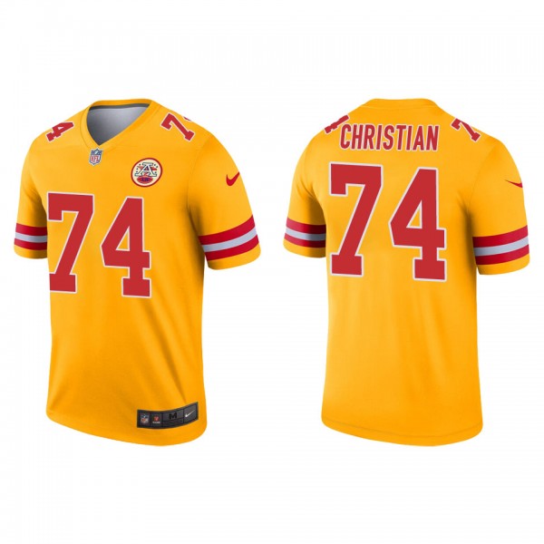 Men's Kansas City Chiefs Geron Christian Gold Inve...