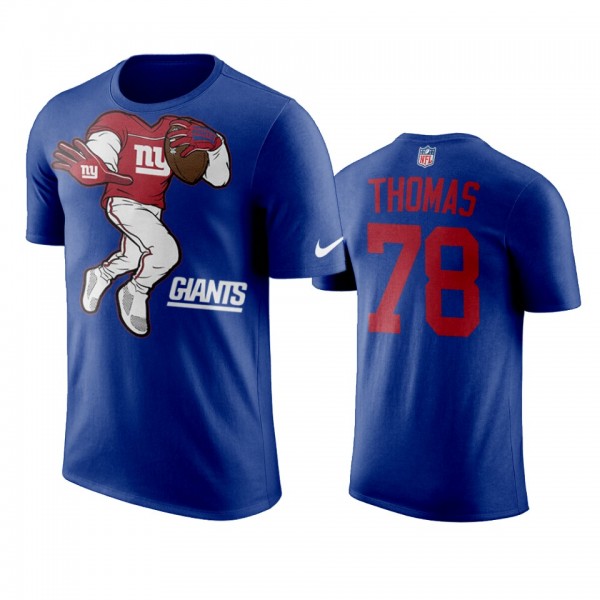 New York Giants Andrew Thomas Royal Yard Rush II T...