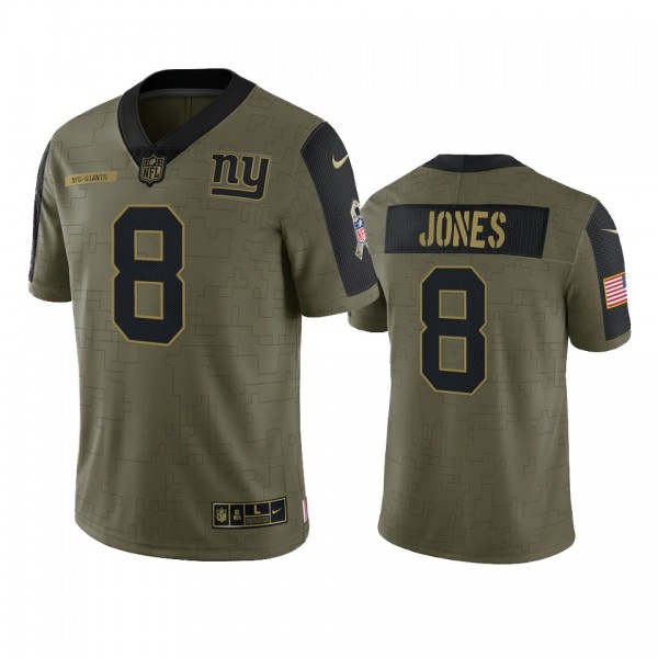 New York Giants Daniel Jones Olive 2021 Salute To ...