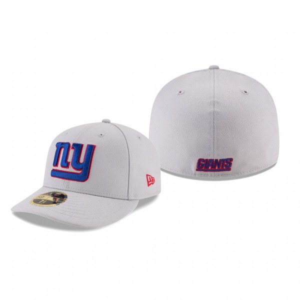 New York Giants Gray Omaha Low Profile 59FIFTY Str...