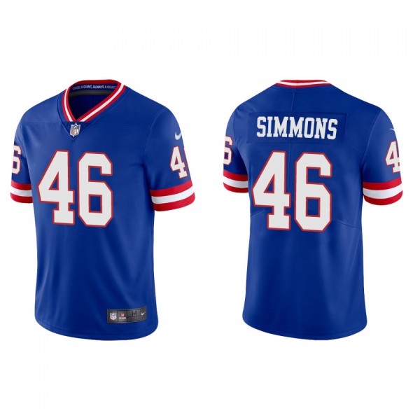 Men's New York Giants Isaiah Simmons Royal Classic...