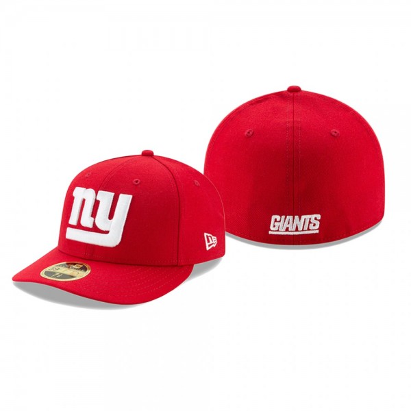 New York Giants Red Omaha Low Profile 59FIFTY Stru...