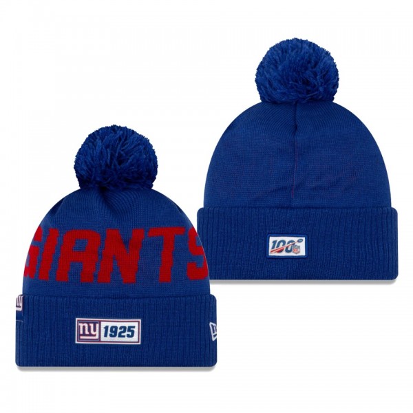 New York Giants Royal 2019 NFL Sideline Road Sport...