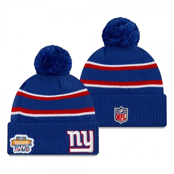 New York Giants Royal 2019 Thanksgiving Sideline C...