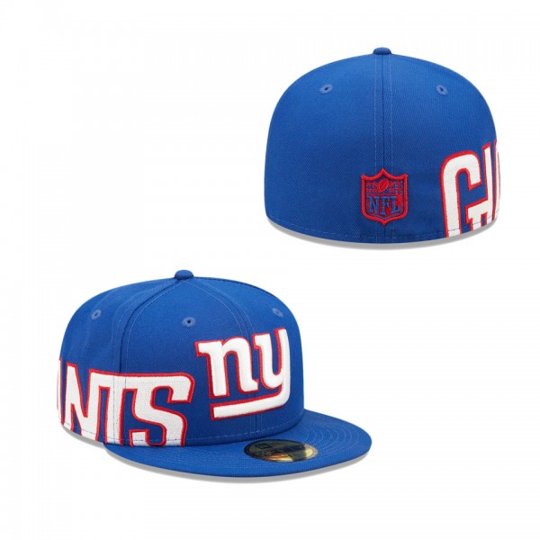 Giants Royal Side Split 59FIFTY Fitted Hat