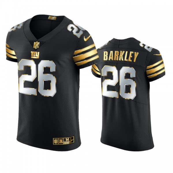 New York Giants Saquon Barkley Black 2020-21 Golde...