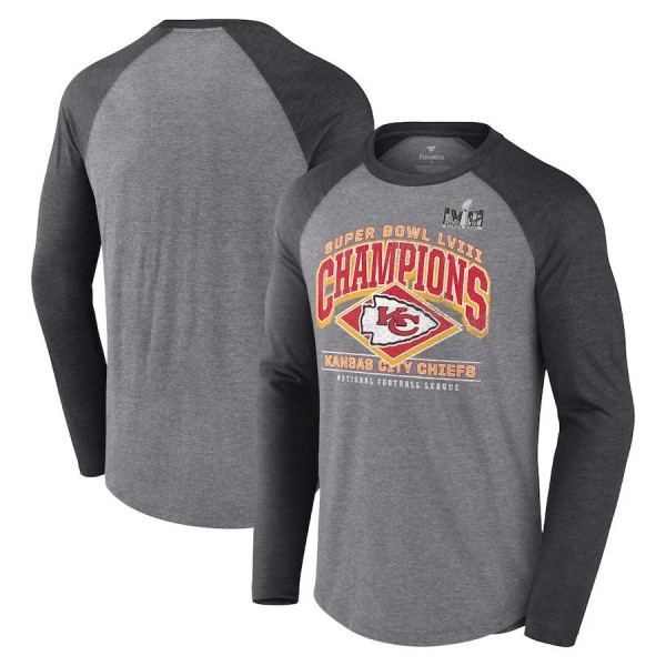 Men's Kansas City Chiefs Heather Gray Heather Char...