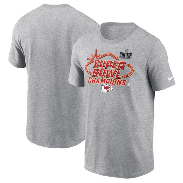 Men's Kansas City Chiefs Heather Gray Super Bowl L...