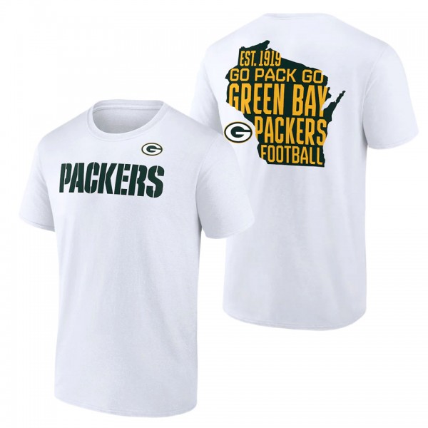 Green Bay Packers Fanatics Branded White Hot Shot ...