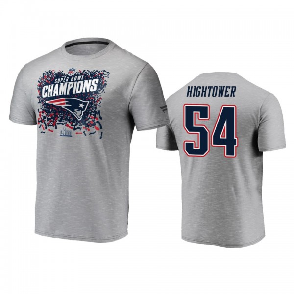 Patriots #54 Dont'a Hightower Heather Gray Super B...