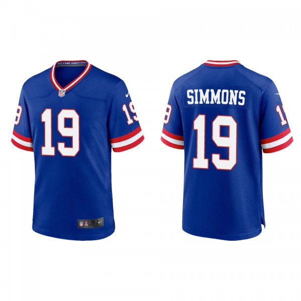 Men's Isaiah Simmons New York Giants Royal Classic...