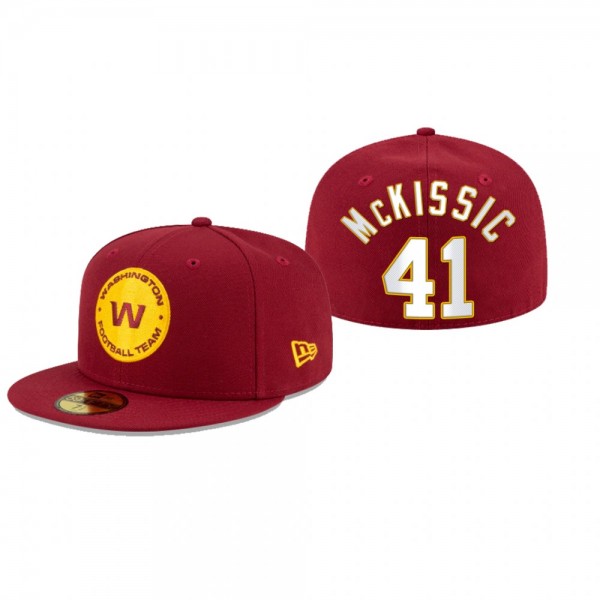 Washington Football Team J.D. McKissic Red Omaha 59FIFTY Fitted Hat