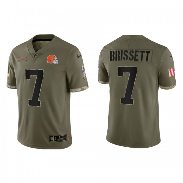 Jacoby Brissett Cleveland Browns Olive 2022 Salute...