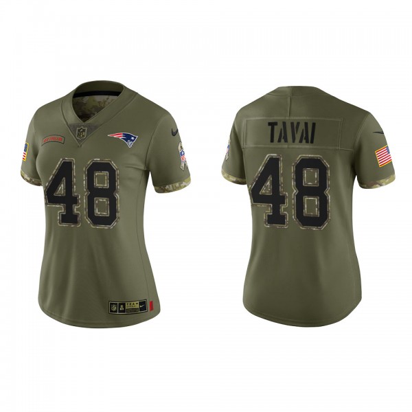 Jahlani Tavai Women's New England Patriots Olive 2...