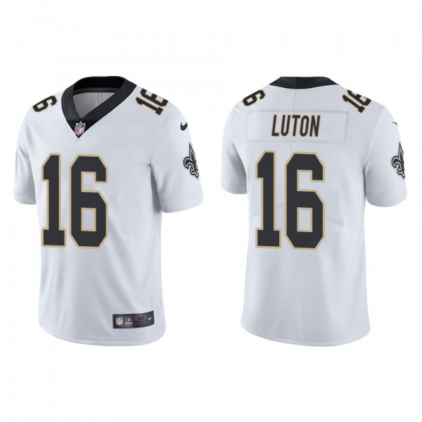 Men's New Orleans Saints Jake Luton White Vapor Li...