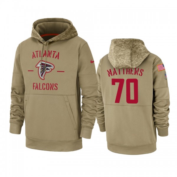Atlanta Falcons Jake Matthews Tan 2019 Salute to S...