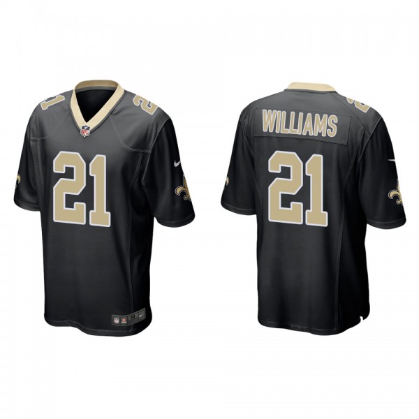 Men's Jamaal Williams New Orleans Saints Black Gam...