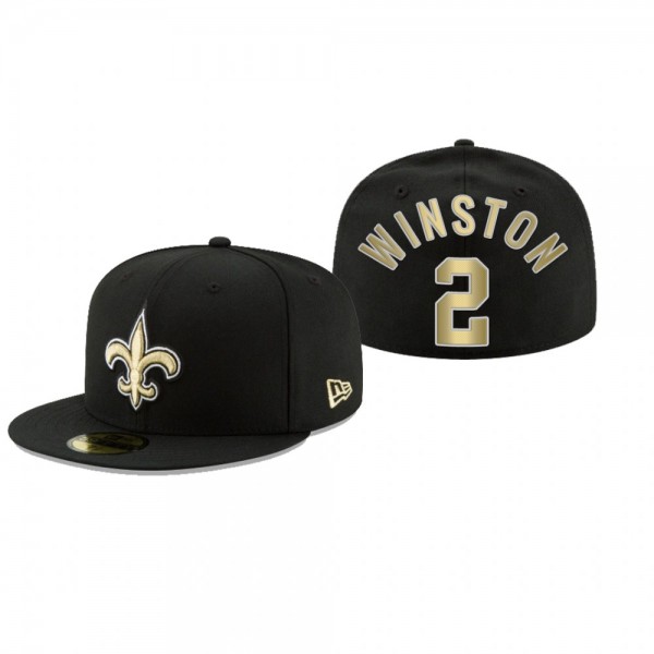 New Orleans Saints Jameis Winston Black Omaha 59FI...