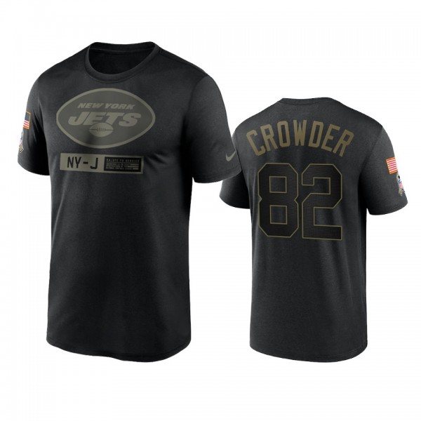 New York Jets Jamison Crowder Black 2020 Salute To...