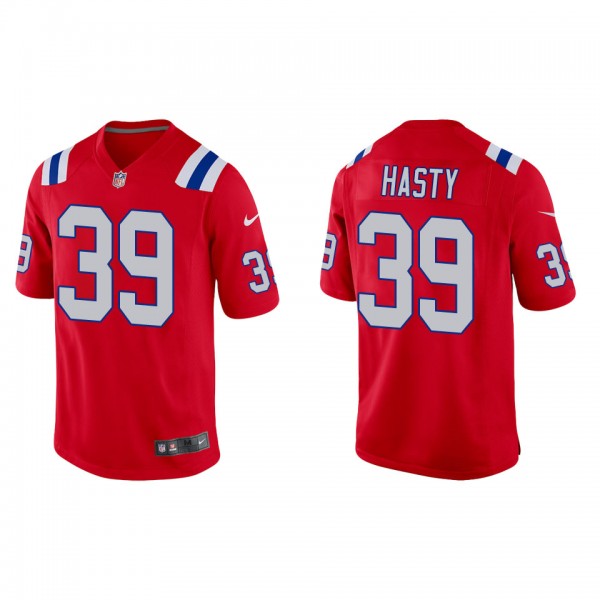 Men's New England Patriots JaMycal Hasty Red Alter...