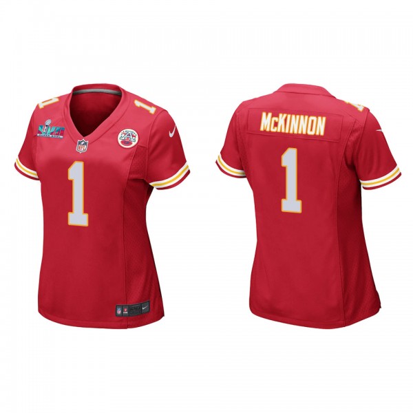 Jerick McKinnon Women's Kansas City Chiefs Super Bowl LVII Red Game Jersey