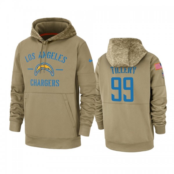 Los Angeles Chargers Jerry Tillery Tan 2019 Salute...