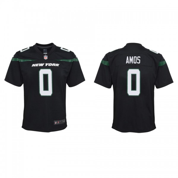 Youth New York Jets Adrian Amos Black Game Jersey