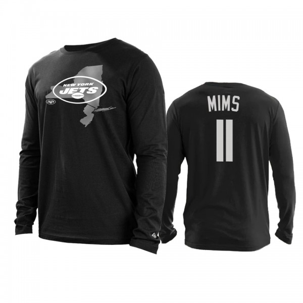 New York Jets Denzel Mims Black State Long Sleeve ...