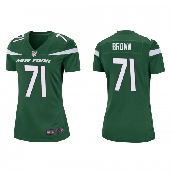 Women's New York Jets Duane Brown Green Game Jerse...