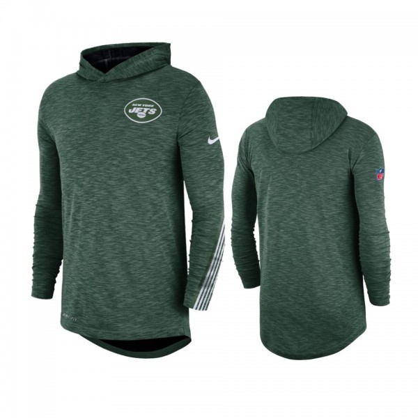 Jets Green Sideline Scrimmage Hooded T-Shirt