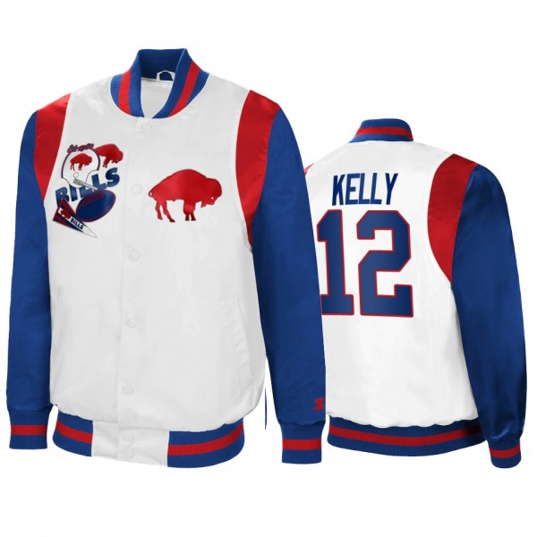 Buffalo Bills Jim Kelly White Royal Retro The All-...
