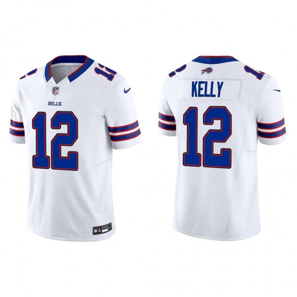 Men's Buffalo Bills Jim Kelly White Vapor F.U.S.E....