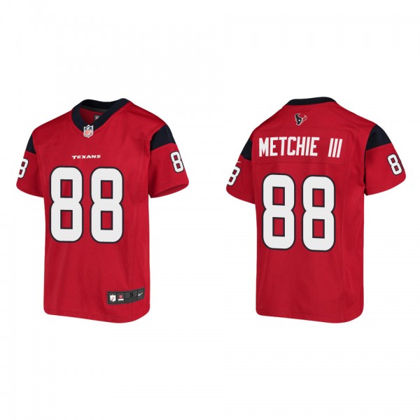 Youth John Metchie III Houston Texans Red Game Jer...