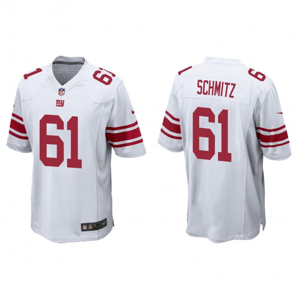 Men's New York Giants John Michael Schmitz White 2...