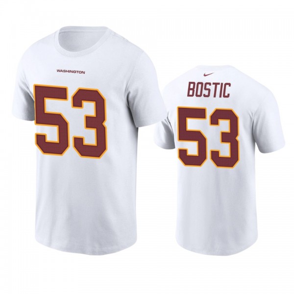 Washington Football Team Jon Bostic White Name Num...