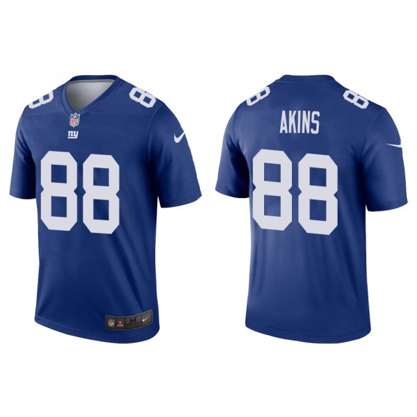 Men's New York Giants Jordan Akins Royal Legend Je...