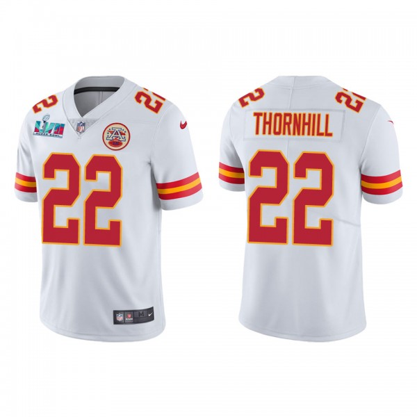 Juan Thornhill Men's Kansas City Chiefs Super Bowl LVII White Vapor Limited Jersey