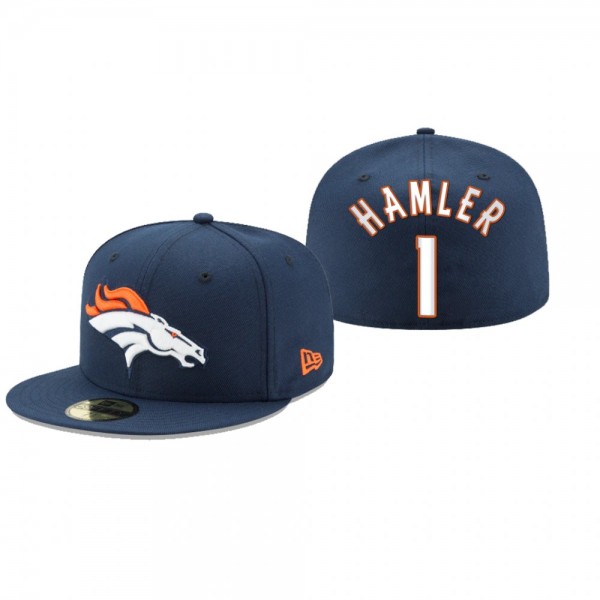 Denver Broncos K.J. Hamler Navy Omaha 59FIFTY Fitt...