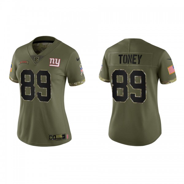 Kadarius Toney Women's New York Giants Olive 2022 ...