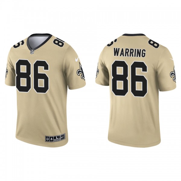 Men's New Orleans Saints Kahale Warring Gold Inver...