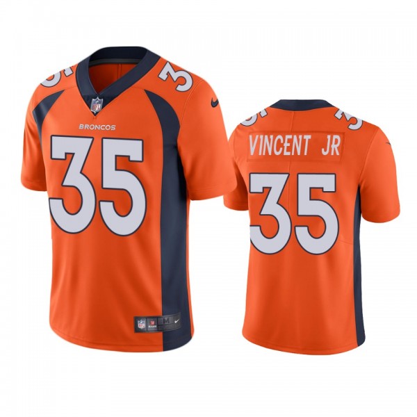 Kary Vincent Jr. Denver Broncos Orange Vapor Limit...