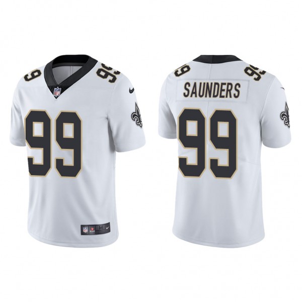 Men's Khalen Saunders New Orleans Saints White Vap...