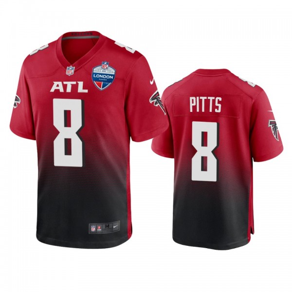 Atlanta Falcons Kyle Pitts Red 2021 NFL London Gam...