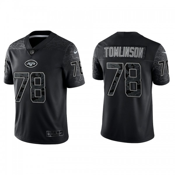 Laken Tomlinson New York Jets Black Reflective Limited Jersey