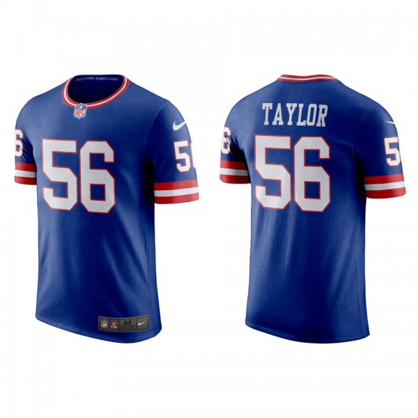 Lawrence Taylor Giants Royal Classic Game T-Shirt