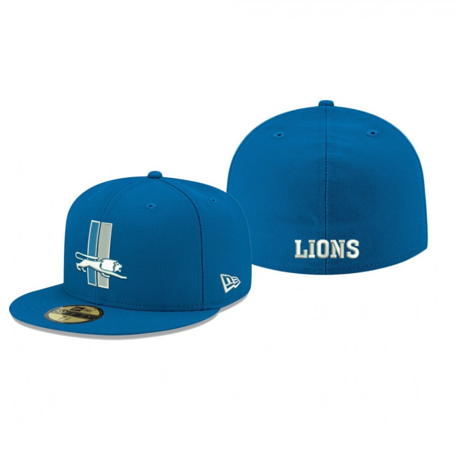 Lions Blue Omaha Throwback 59FIFTY Fitted Hat