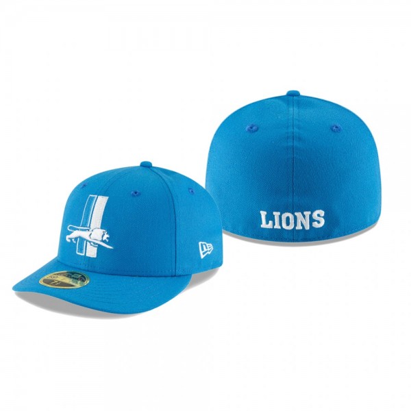 Detroit Lions Blue Omaha Throwback Low Profile 59F...